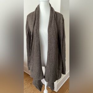 Rinorossi 100% Cashmere Open-Front Cardigan XL | Italian Knit |